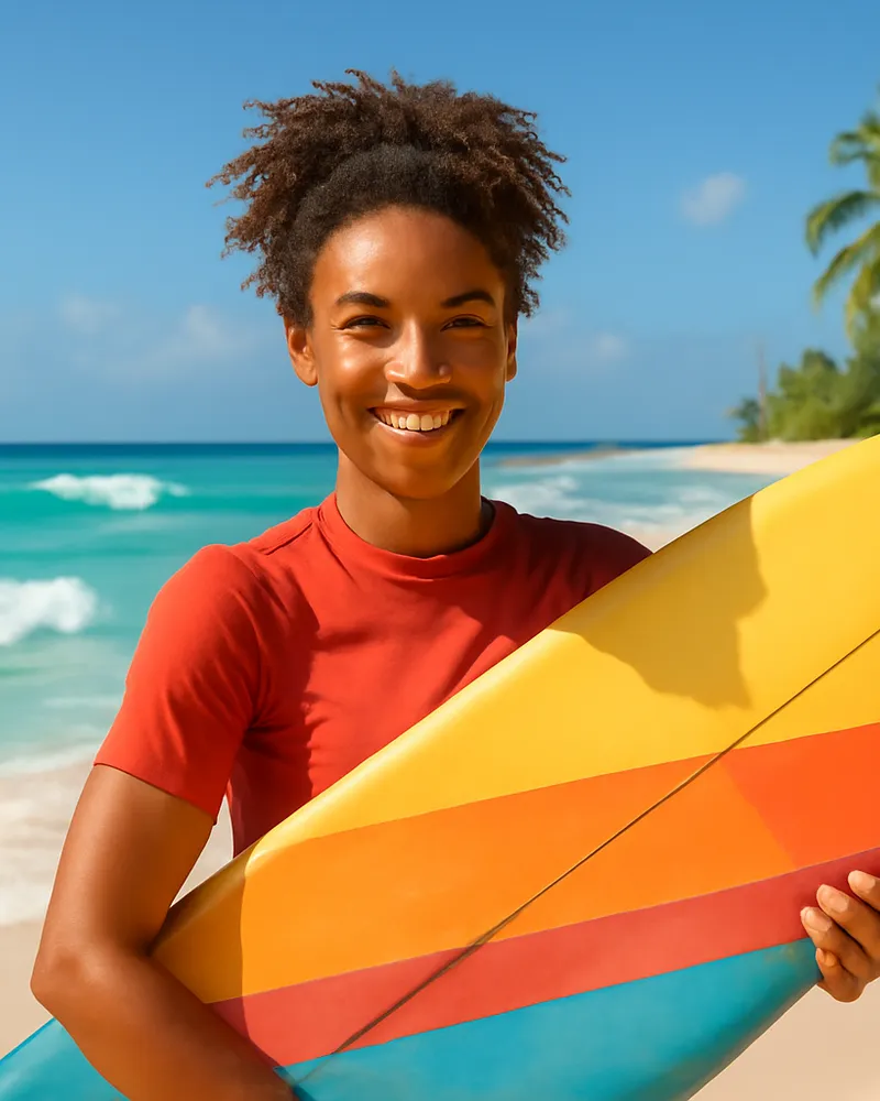 Découvrez la femme qui rend le surf dans les Caraïbes accessible à tous